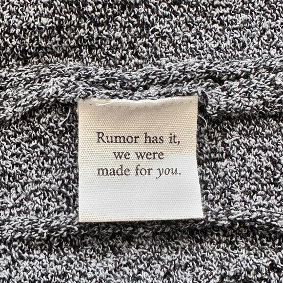 Rumored Lakeville Cable Knit Sleeveless Maxi Dress in Black Smoke Heather - Picture 8 of 11